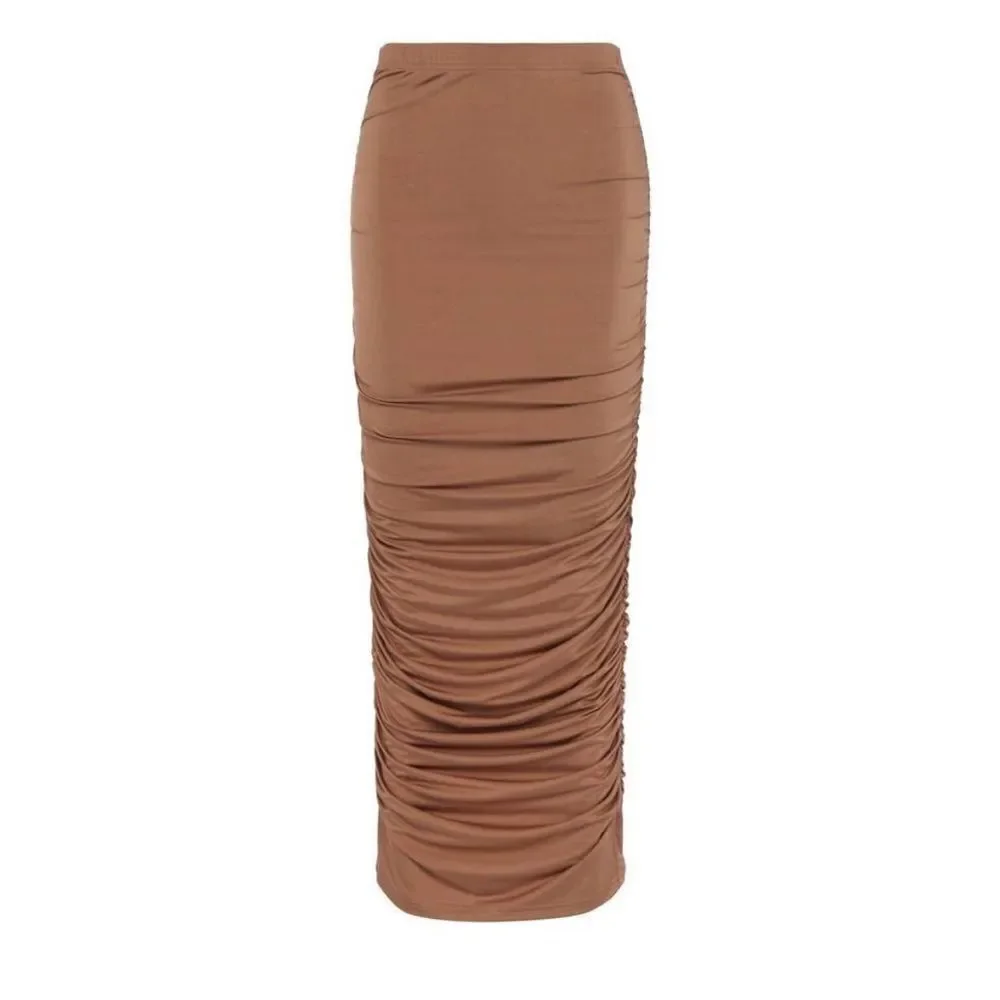 L'AGENCE Otis Pencil long skirt in ginger snap Small $325